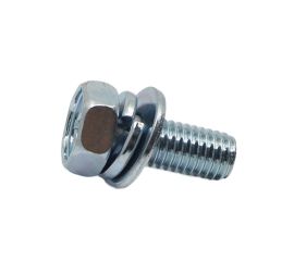 Steel White Zinc Cr+3 Upset Hex Bolt (+) SEMS I=3 Made in Japan