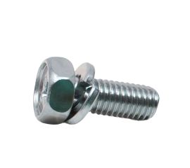 Steel White Zinc Cr+3 Upset Hex Bolt (+) SEMS P=2 Made in Japan