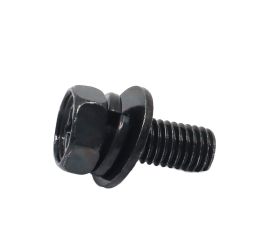 Steel Black Zinc Cr+3 Upset Hex Bolt (+) SEMS P=3 Made in Japan