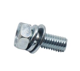 Steel White Zinc Cr+3 Upset Hex Bolt (+) SEMS P=4 Made in Japan