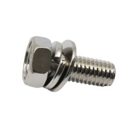 Steel Nickel Upset Hex Bolt (+) SEMS P=4 Made in Japan