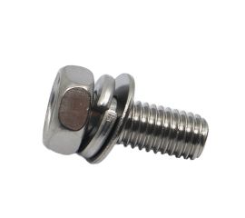 Stainless Steel 304 Upset Hex Bolt (+) SEMS P=4 Made in Japan