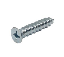 Steel White Zinc Cr+3 Flat Small Head Tapping Screw A-Type Made in Japan