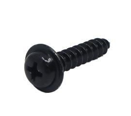 JIS B-1122 Steel Black Zinc Cr+3 Pan Washer Head Tapping Screw A-Type Made in Japan