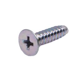 JIS B-1122 Steel White Zinc Cr+3 Flat Head Tapping Screw B-0 Type Made in Japan