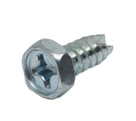 JIS B-1123 Steel White Zinc Cr+3 Upset Tapping Screw (+) B-1 Type Made in Japan