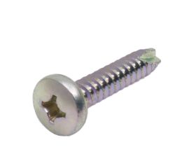 JIS B-1122 Steel White Zinc Cr+3 Bind Head Tapping Screw B-1 Type Made in Japan