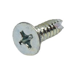 JIS B-1122 Steel White Zinc Cr+3 Flat Head Tapping Screw B-1 Type Made in Japan