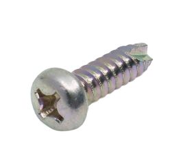 JIS B-1122 Steel White Zinc Cr+3 Pan Head Tapping Screw B-1 Type Made in Japan