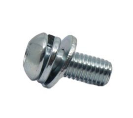 Steel White Zinc Cr+3 Button Cap Screw SEMS I=3 Made in Japan