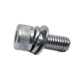 Steel White Zinc Cr+3 Cap Screw SEMS P=4 Made in Japan