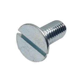 JIS B-1101 Steel White Zinc Cr+3 Flat Head Screw (-) Made in Japan