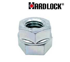 Steel White Zinc Cr+3 Hard-Lock (R) Nut with Rim Made in Japan
