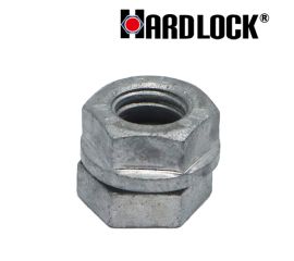 Steel Hot Dip Galvanized Hard-Lock (R) Nut with Rim Made in Japan
