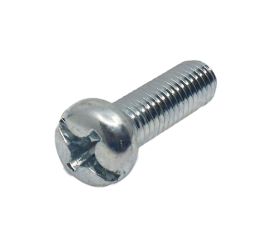 Steel White Zinc Cr+3 Pan Head Screw (+-) Made in Japan