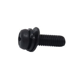 JIS B-1188 Black Stainless Steel 304 Pan Head Screw SEMS P=3 Made in Japan