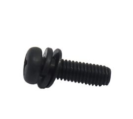 JIS B-1188 Black Stainless Steel 304 Pan Head Screw SEMS P=4 Made in Japan