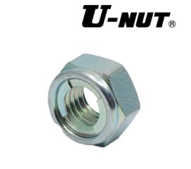 S45C(H) White Zinc Cr+3 U-Nut (Fujiseimitsu) Made in Japan